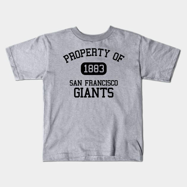 Property of San Francisco Giants Kids T-Shirt by Funnyteesforme